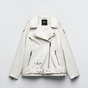 ZARA FAUX LEATHER OVERSIZED JACKET